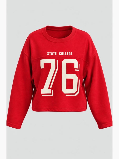 Sweatshirt regular mixray - Kiabi Sweatshirt regular mixray - Kiabi