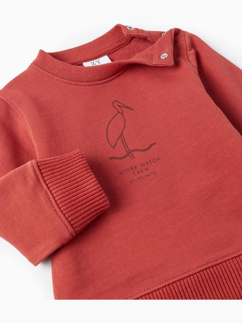 Sweat-shirt en coton mélangé à col rond - Bobo Choses - Garçon
