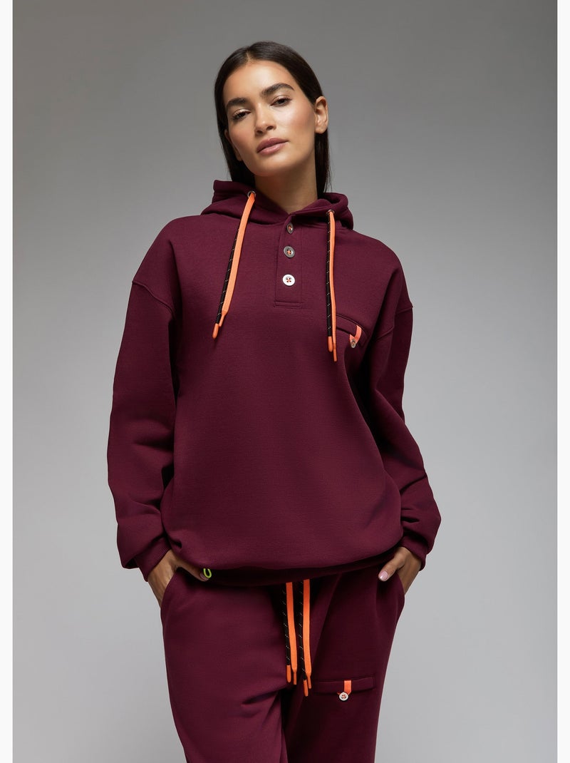 Sweatshirt sen  femme - sae paris Bordeaux - Kiabi