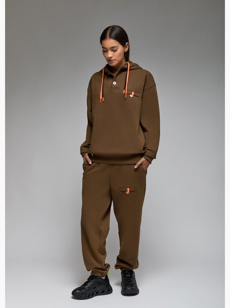 Sweatshirt sen  femme - sae paris Kaki - Kiabi