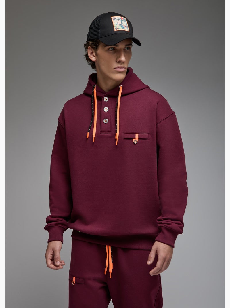 Sweatshirt sen  homme - sae paris Bordeaux - Kiabi