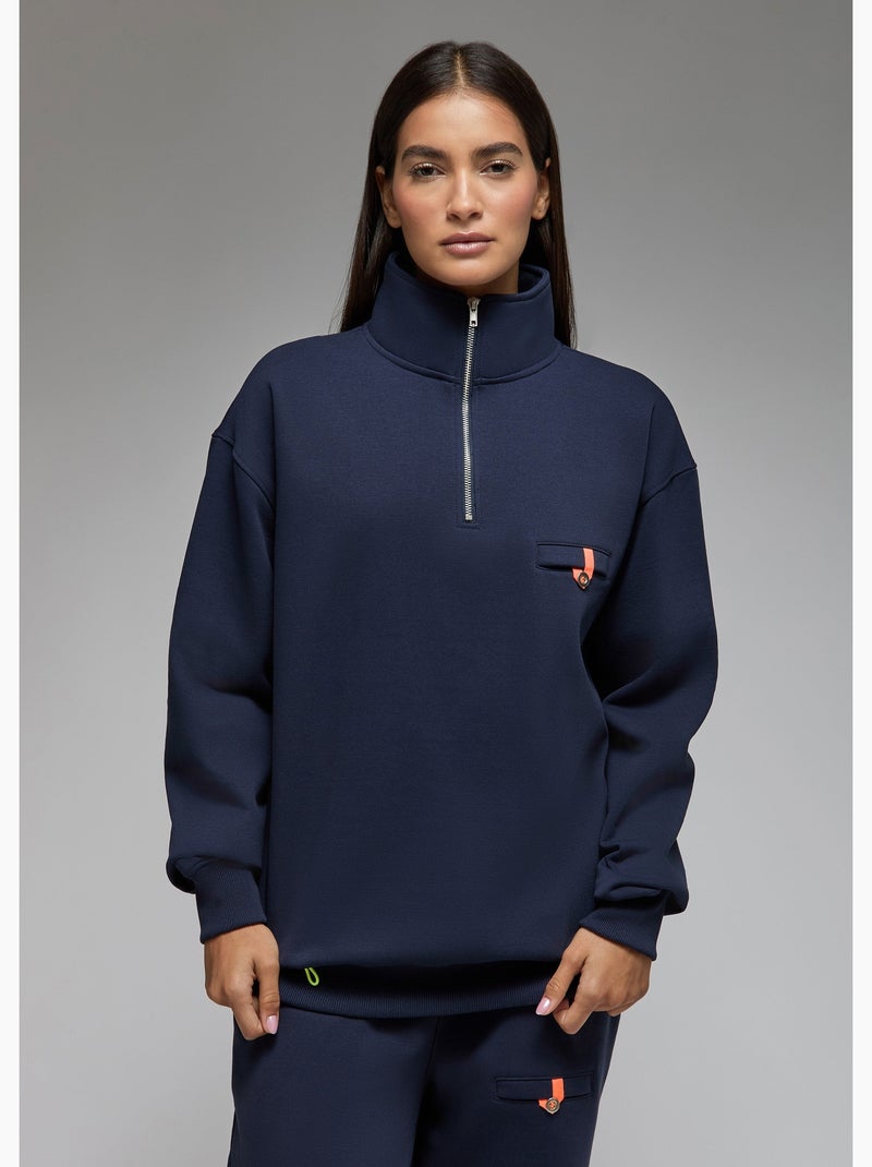 Sweatshirt shima  femme - sae paris Bleu - Kiabi