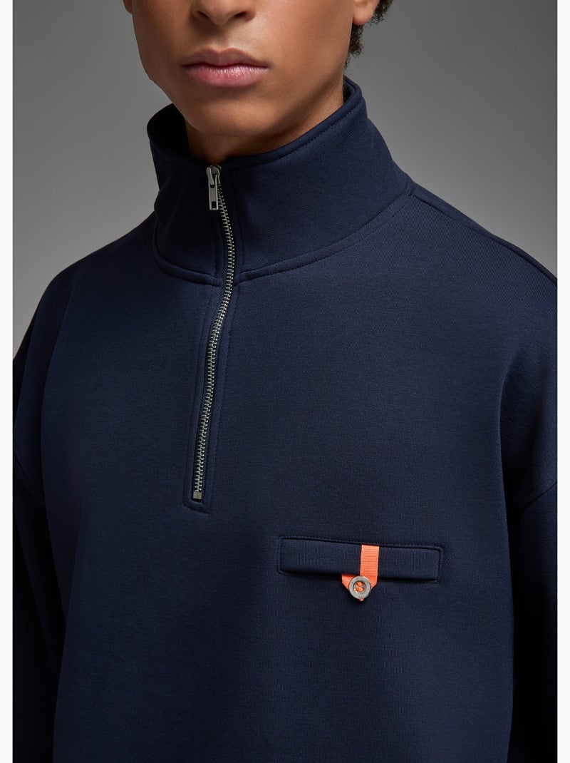 Sweatshirt shima  homme - sae paris Bleu - Kiabi