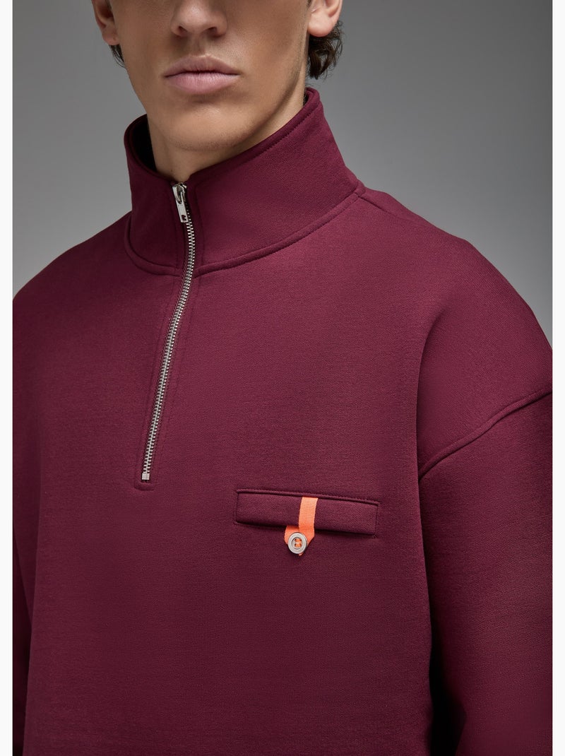 Sweatshirt shima  homme - sae paris Bordeaux - Kiabi