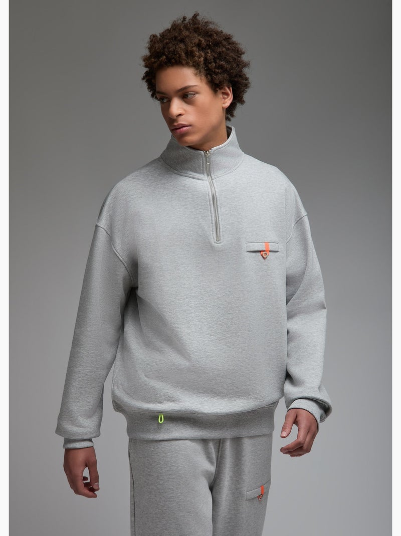 Sweatshirt shima  homme - sae paris Gris - Kiabi