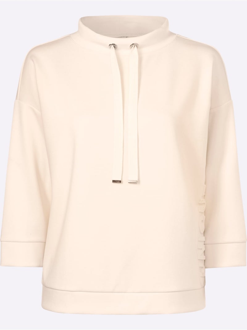 Sweatshirt Style Moderne - Taille Standard - Helline Ivoire - Kiabi
