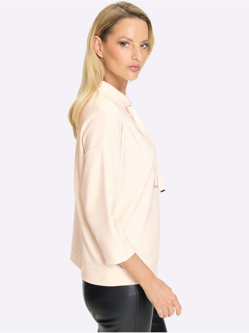 Sweatshirt Style Moderne - Taille Standard - Helline Ivoire - Kiabi