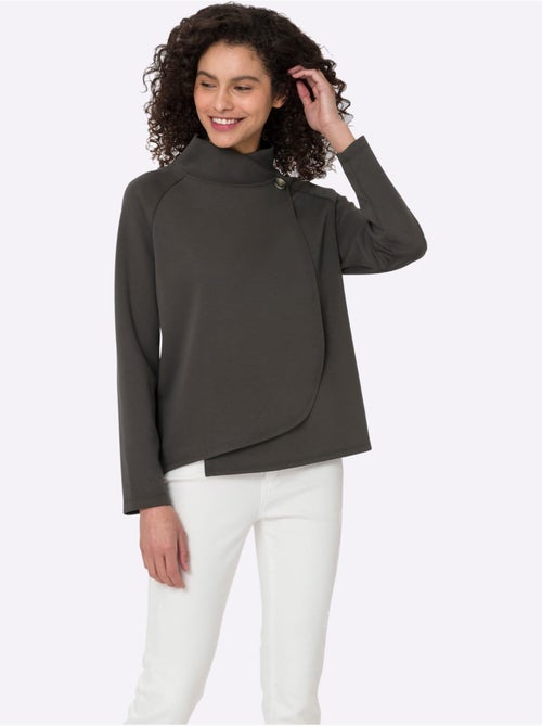 Sweatshirt Superposition Moderne - Taille Standard - Helline - Kiabi