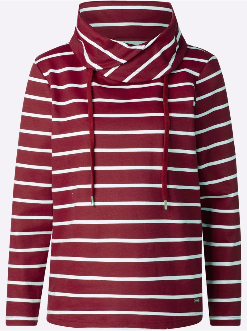 Sweatshirt très agréable à porter - taille standard - witt Noir Rouge Blanc - Kiabi