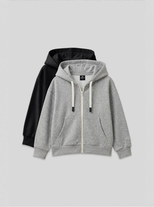 Sweatshirt unisexe jeunesse à capuche zippé tommy - Kiabi