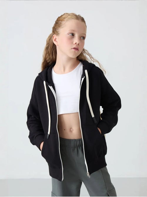 Sweatshirt unisexe jeunesse à capuche zippé tommy - Kiabi