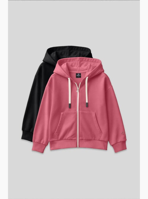 Sweatshirt unisexe jeunesse à capuche zippé tommy - Kiabi