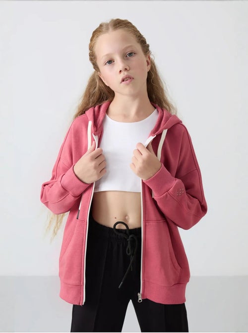Sweatshirt unisexe jeunesse à capuche zippé tommy - Kiabi