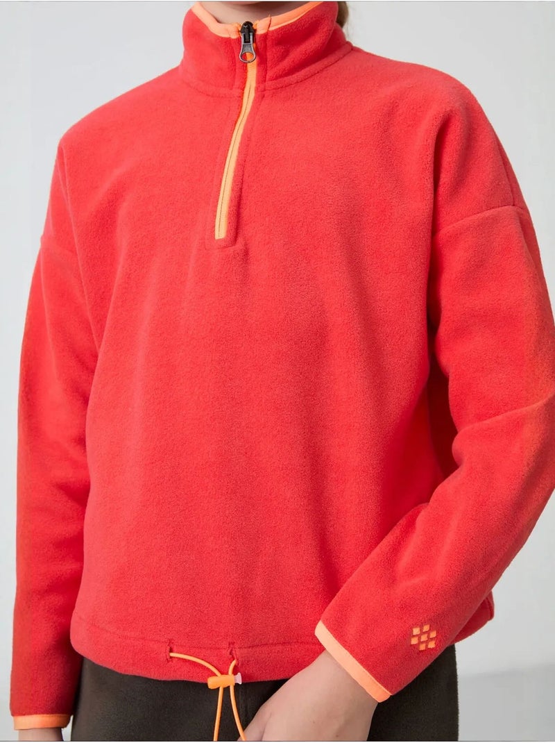 Sweatshirt unisexe jeunesse à fermeture éclair tommy Rouge - Kiabi
