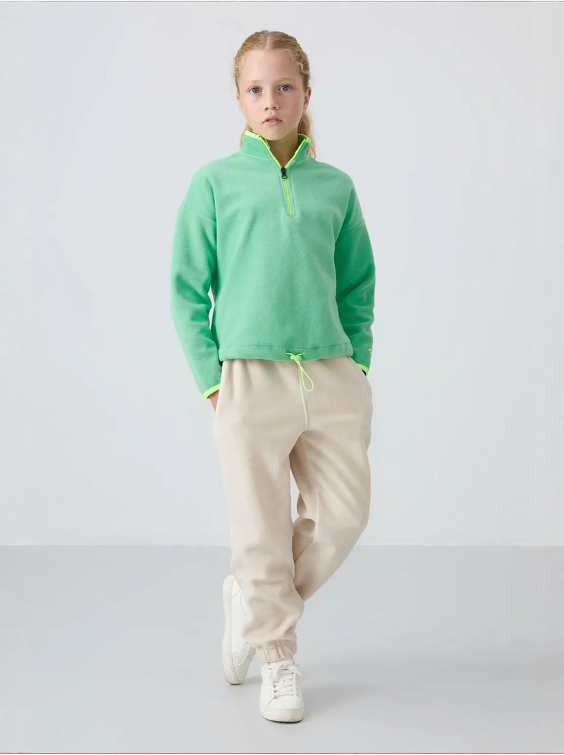 Sweatshirt unisexe jeunesse à fermeture éclair tommy Vert menthe - Kiabi