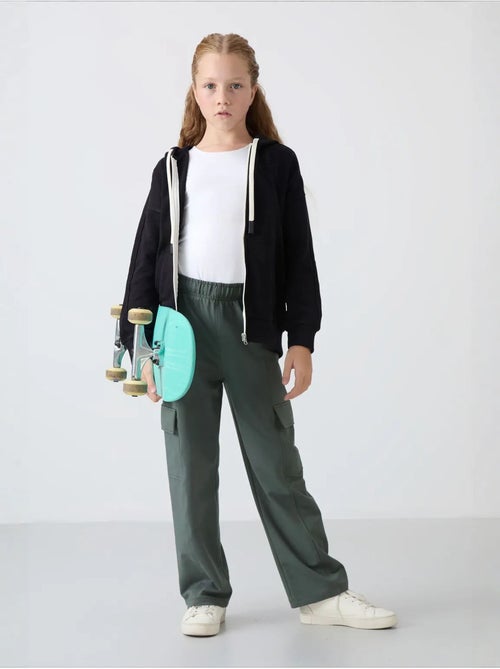 Sweatshirt unisexe jeunesse en mélange coton tommy - Kiabi