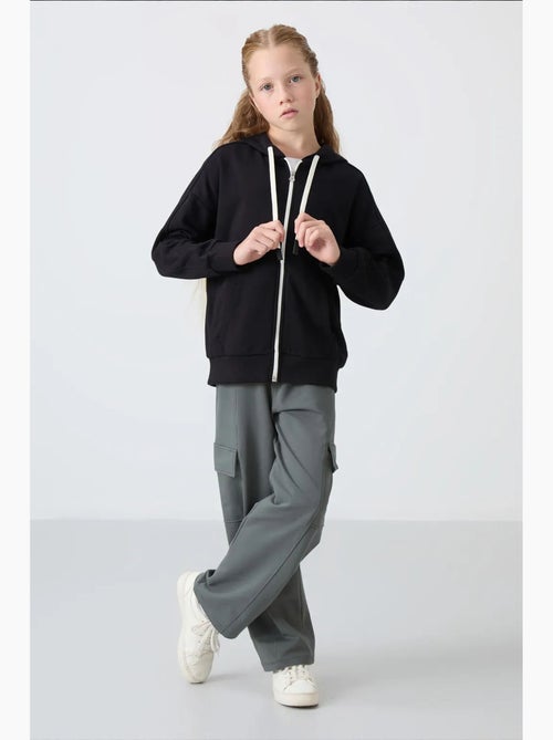 Sweatshirt unisexe jeunesse en mélange coton tommy - Kiabi
