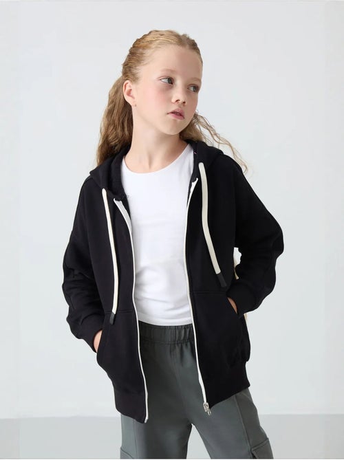 Sweatshirt unisexe jeunesse en mélange coton tommy - Kiabi