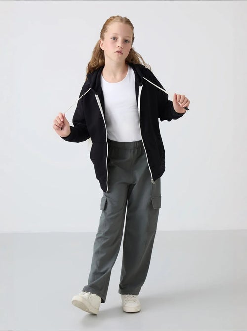 Sweatshirt unisexe jeunesse en mélange coton tommy - Kiabi