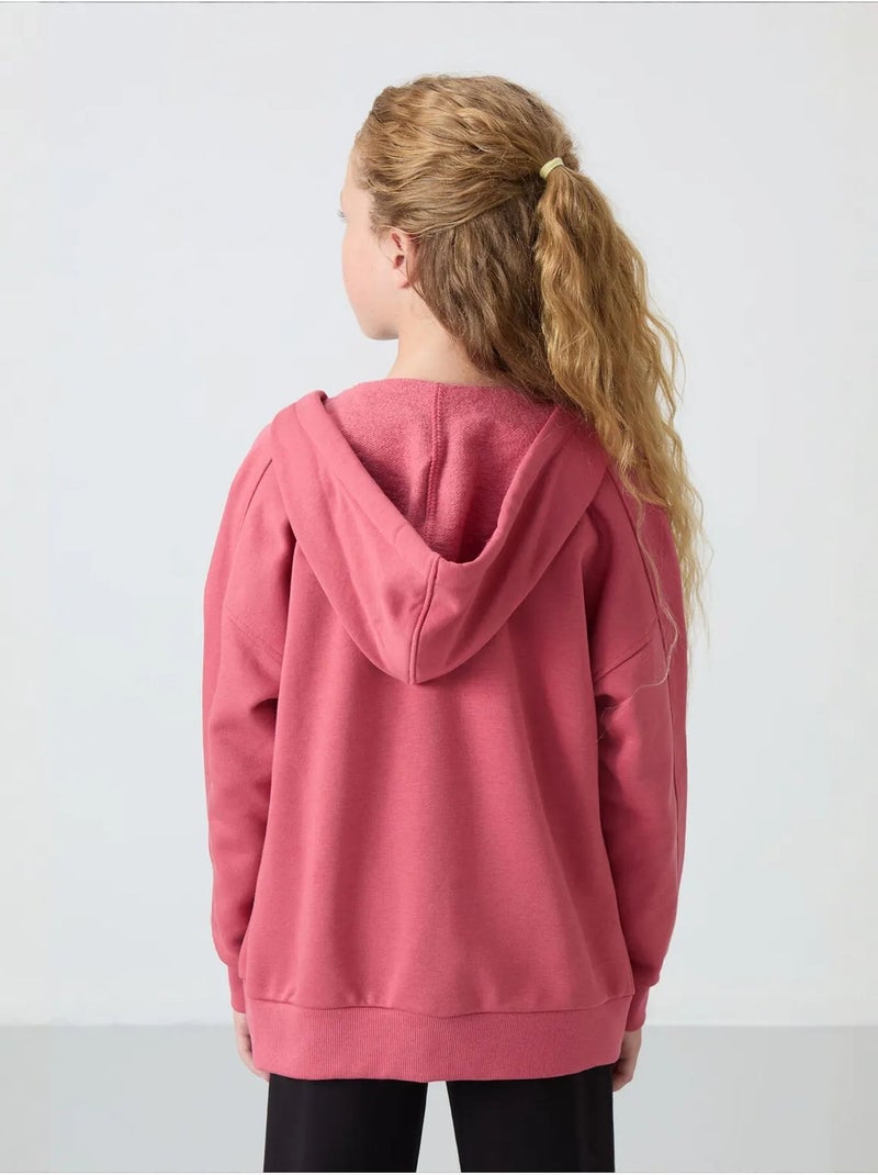 Sweatshirt unisexe jeunesse en mélange coton tommy Vieux rose - Kiabi