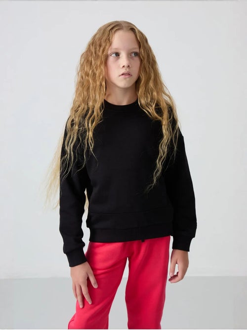 Sweatshirt unisexe jeunesse en mélange de coton tommy - Kiabi Sweatshirt unisexe jeunesse en mélange de coton tommy - Kiabi