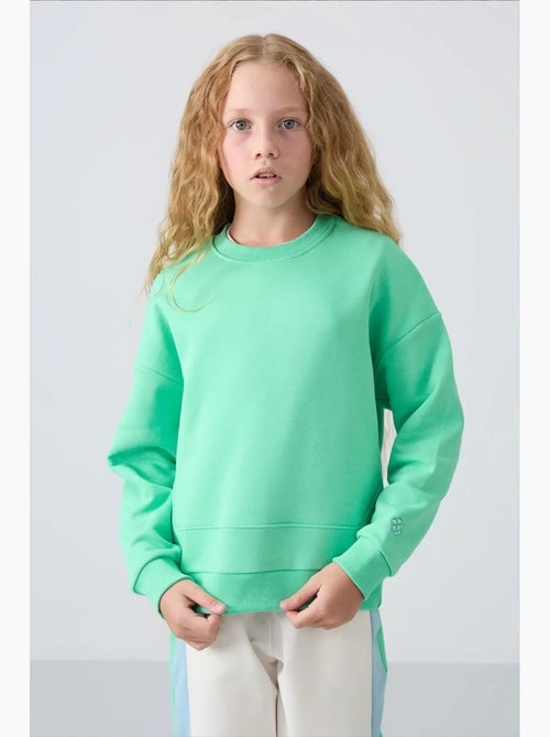 Sweatshirt unisexe jeunesse en mélange de coton tommy - Kiabi Sweatshirt unisexe jeunesse en mélange de coton tommy - Kiabi