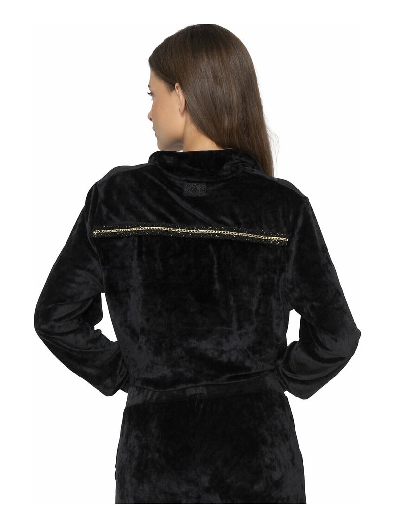 Sweatshirt zippé Balanced Noir - Kiabi
