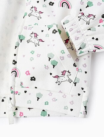 Sweatshirt Zipper matelassé, à capuche NEW YORK