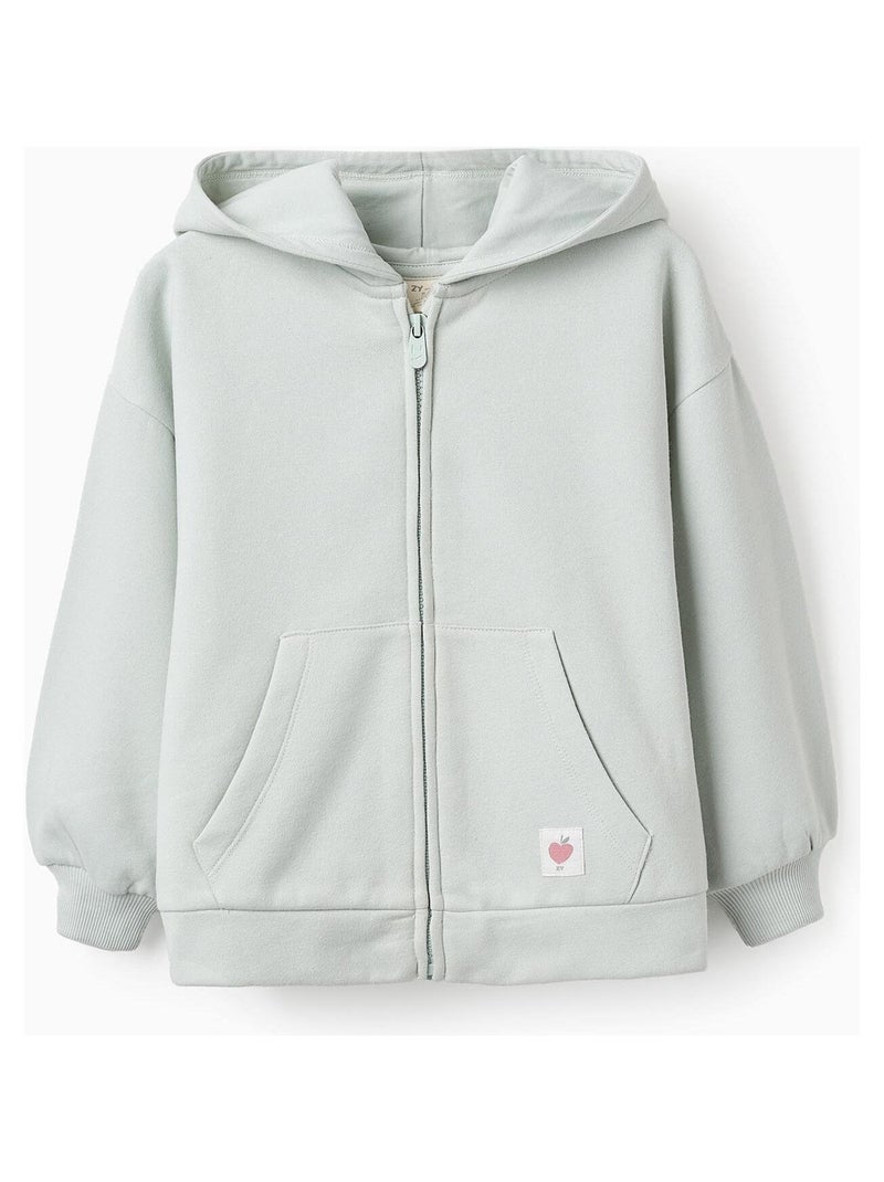 Sweatshirt Zipper matelassé, avec capuche NEW YORK Vert clair - Kiabi