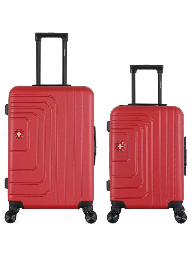 SWISS KOPPER - LOT DE 2 - Valise Week-end et Valise Cabine RUTI Bordeaux - Kiabi