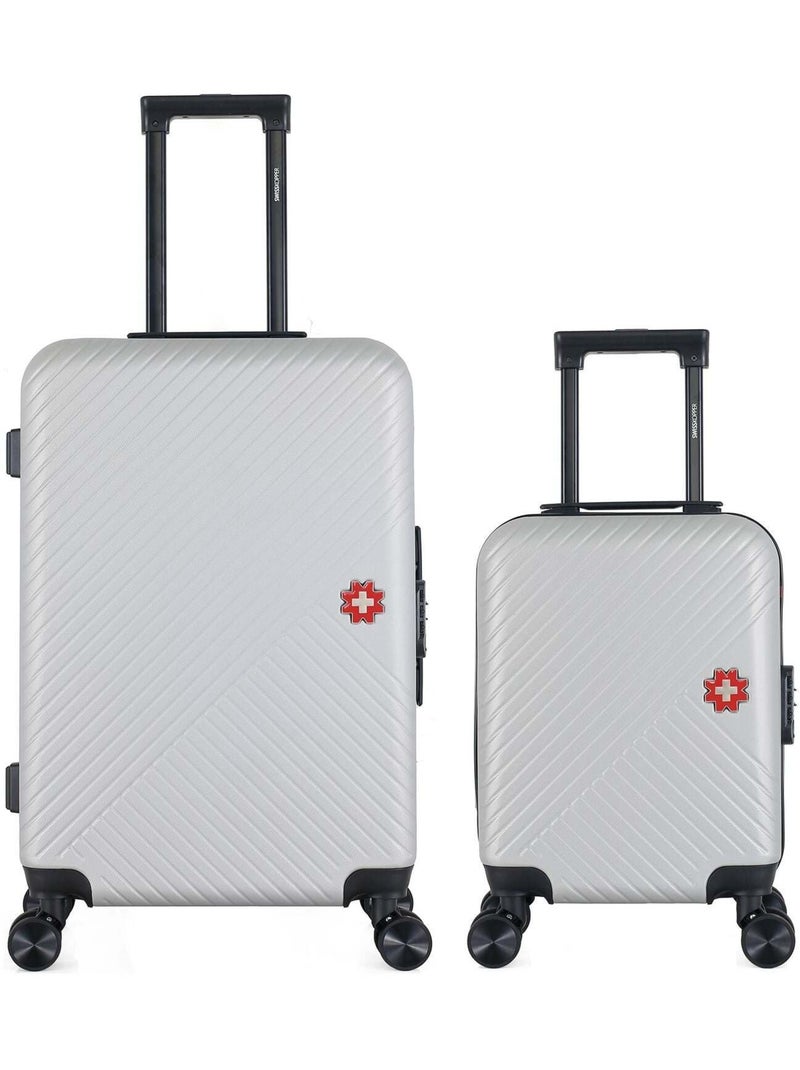 SWISS KOPPER - LOT DE 2 - Valise Week-end et Valise Cabine XXS SPIEZ Gris - Kiabi
