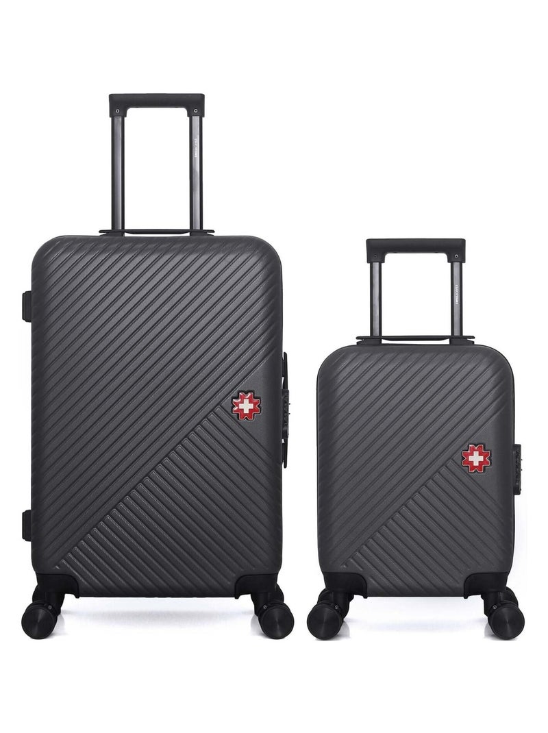 SWISS KOPPER - LOT DE 2 - Valise Week-end et Valise Cabine XXS SPIEZ Noir - Kiabi