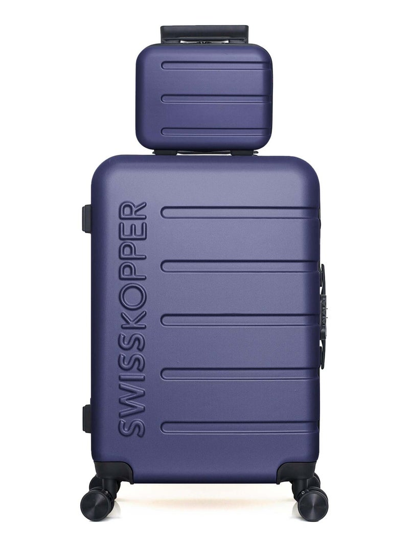 SWISS KOPPER  -  Lot de 2  -  Valise weekend et vanity AIGLE Bleu marine - Kiabi