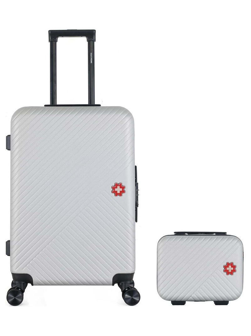 SWISS KOPPER  -  Lot de 2  -  Valise weekend et vanity SPIEZ Gris - Kiabi