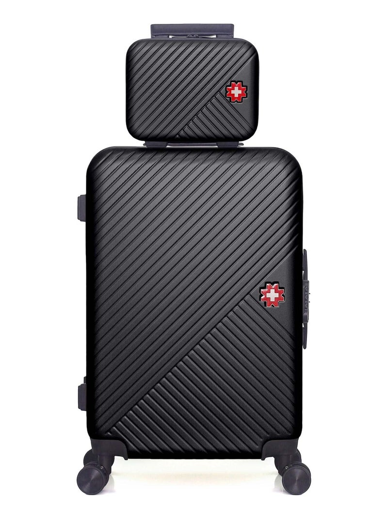 SWISS KOPPER  -  Lot de 2  -  Valise weekend et vanity SPIEZ Noir - Kiabi