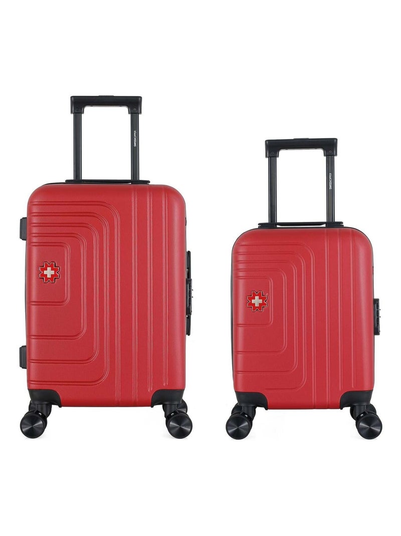 SWISS KOPPER - LOT DE 2 - Valises cabine et cabine XXS RUTI Bordeaux - Kiabi