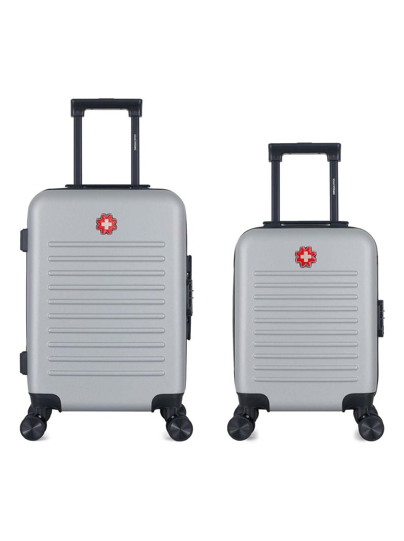 SWISS KOPPER - LOT DE 2 - Valises cabine et cabine XXS WIL Gris - Kiabi