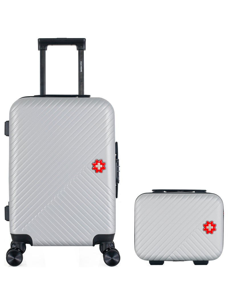 SWISS KOPPER - LOT DE 2 - Valises cabine et vanity SPIEZ Gris - Kiabi