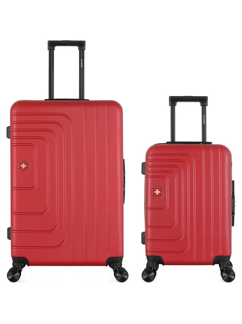 SWISS KOPPER - LOT DE 2 - Valises grand format et cabine RUTI Bordeaux - Kiabi