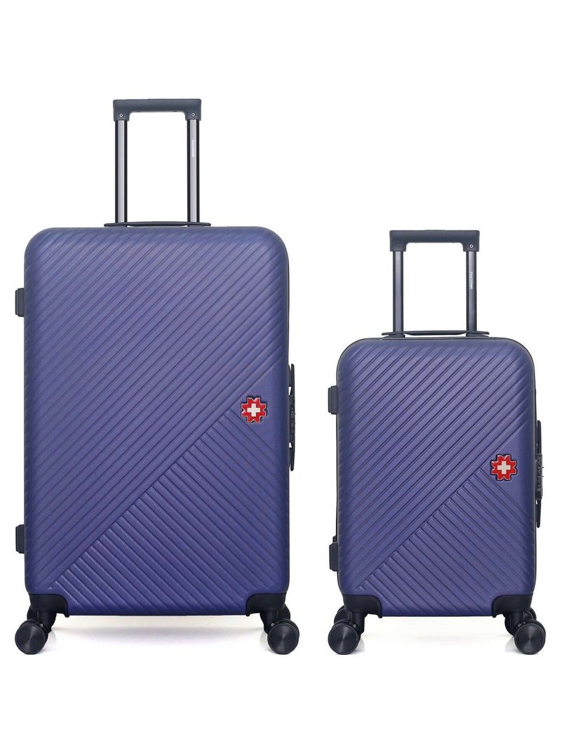 SWISS KOPPER - LOT DE 2 - Valises grand format et cabine SPIEZ Bleu marine - Kiabi