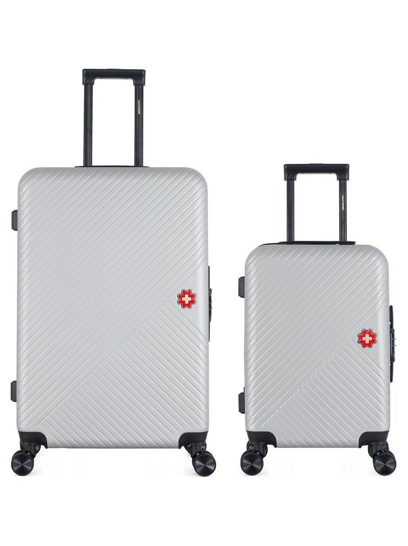 SWISS KOPPER - LOT DE 2 - Valises grand format et cabine SPIEZ Gris - Kiabi