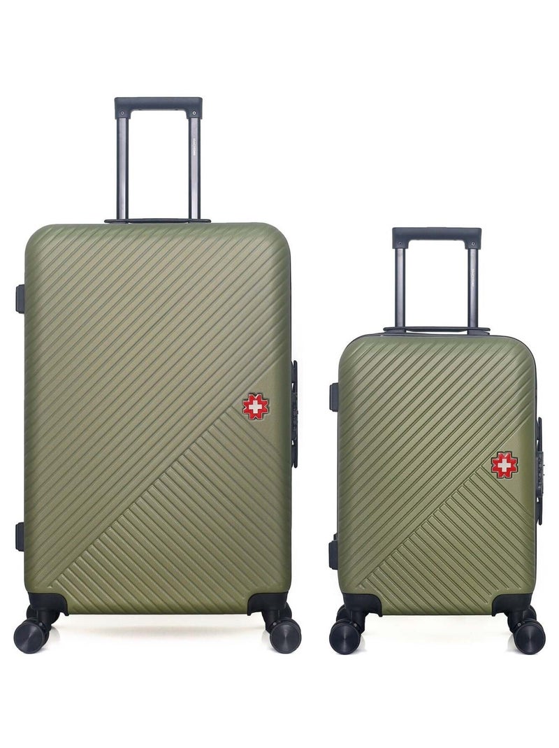 SWISS KOPPER - LOT DE 2 - Valises grand format et cabine SPIEZ Kaki - Kiabi