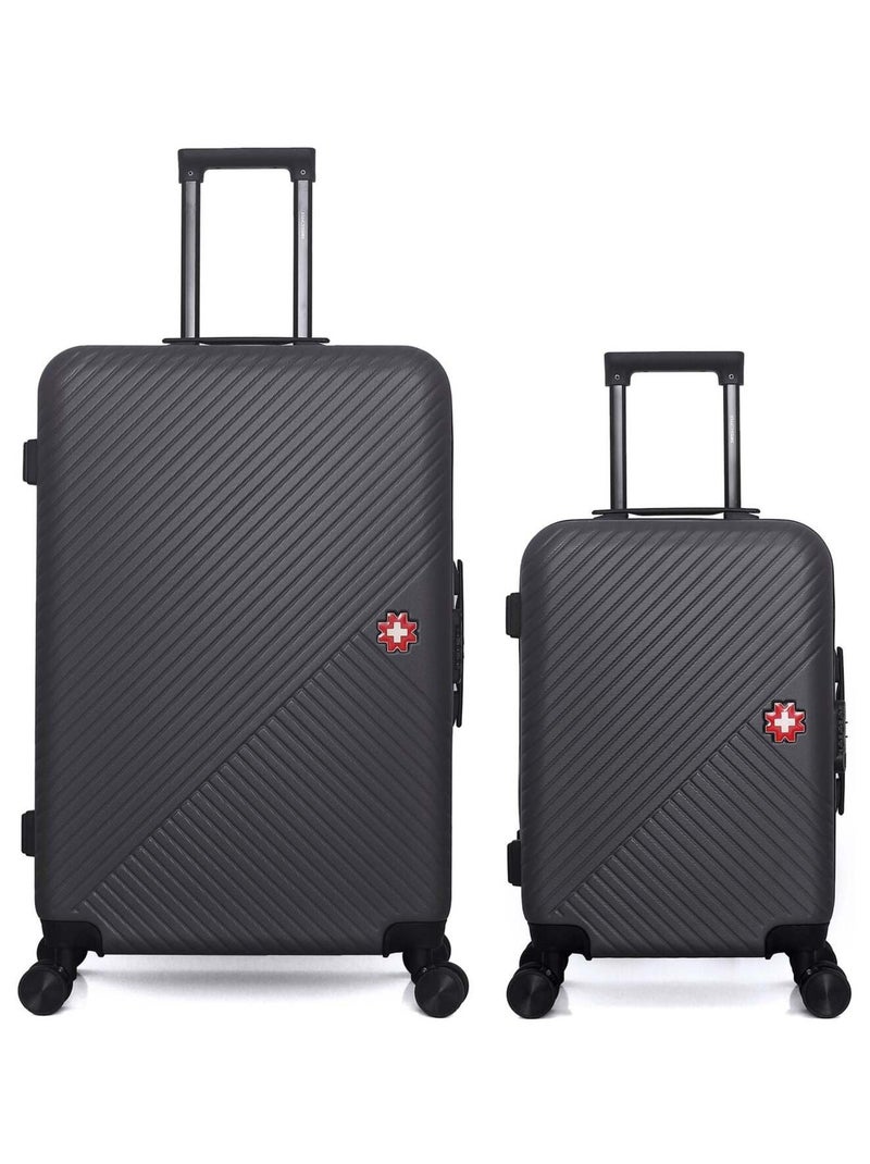 SWISS KOPPER - LOT DE 2 - Valises grand format et cabine SPIEZ Noir - Kiabi