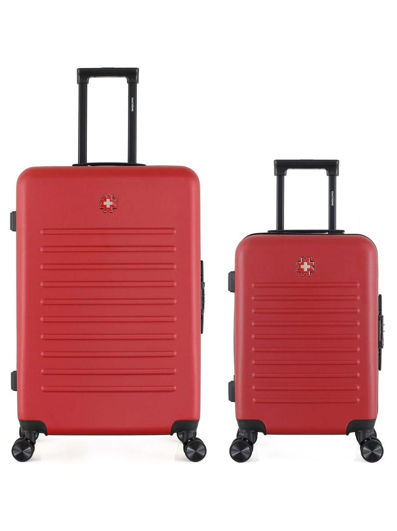 SWISS KOPPER - LOT DE 2 - Valises grand format et cabine WIL Bordeaux - Kiabi