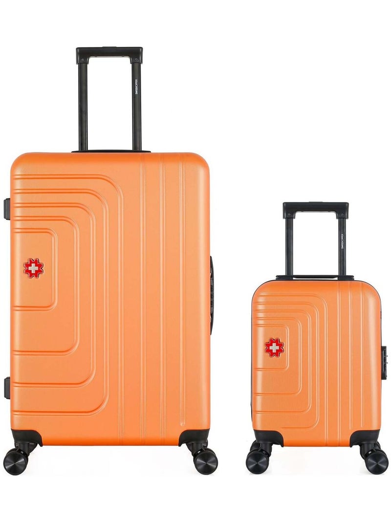 SWISS KOPPER - LOT DE 2 - Valises grand format et cabine XXS RUTI Terracotta - Kiabi