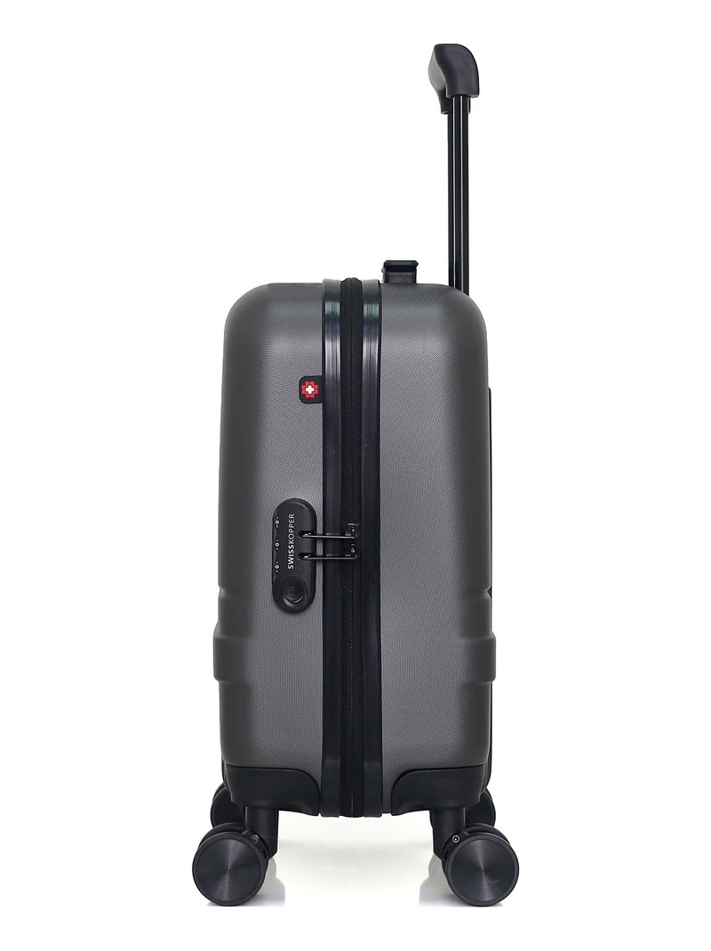 SWISS KOPPER - LOT DE 2 - Valises grand format et cabine XXS USTER Gris foncé - Kiabi