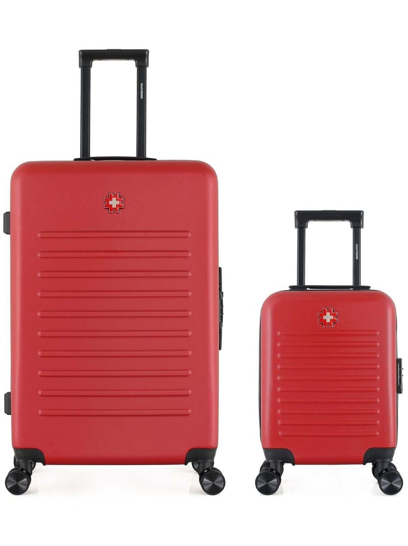 SWISS KOPPER - LOT DE 2 - Valises grand format et cabine XXS WIL Bordeaux - Kiabi