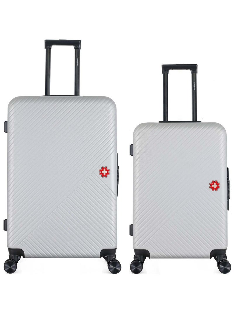 SWISS KOPPER - LOT DE 2 - Valises grand format et weekend SPIEZ Gris - Kiabi