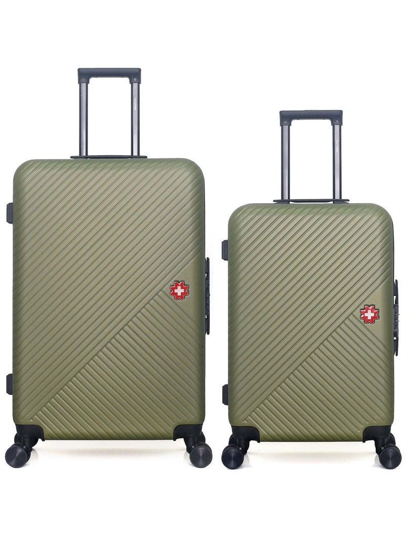 SWISS KOPPER - LOT DE 2 - Valises grand format et weekend SPIEZ Kaki - Kiabi