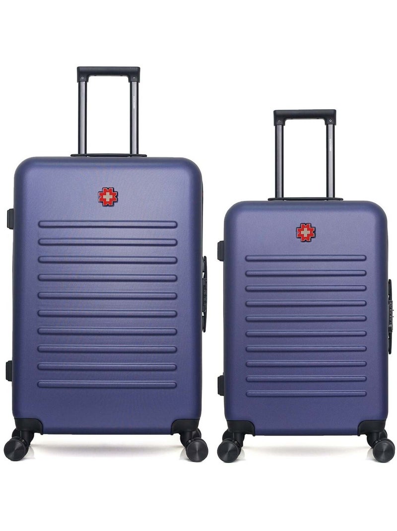 SWISS KOPPER - LOT DE 2 - Valises grand format et weekend WIL Bleu marine - Kiabi